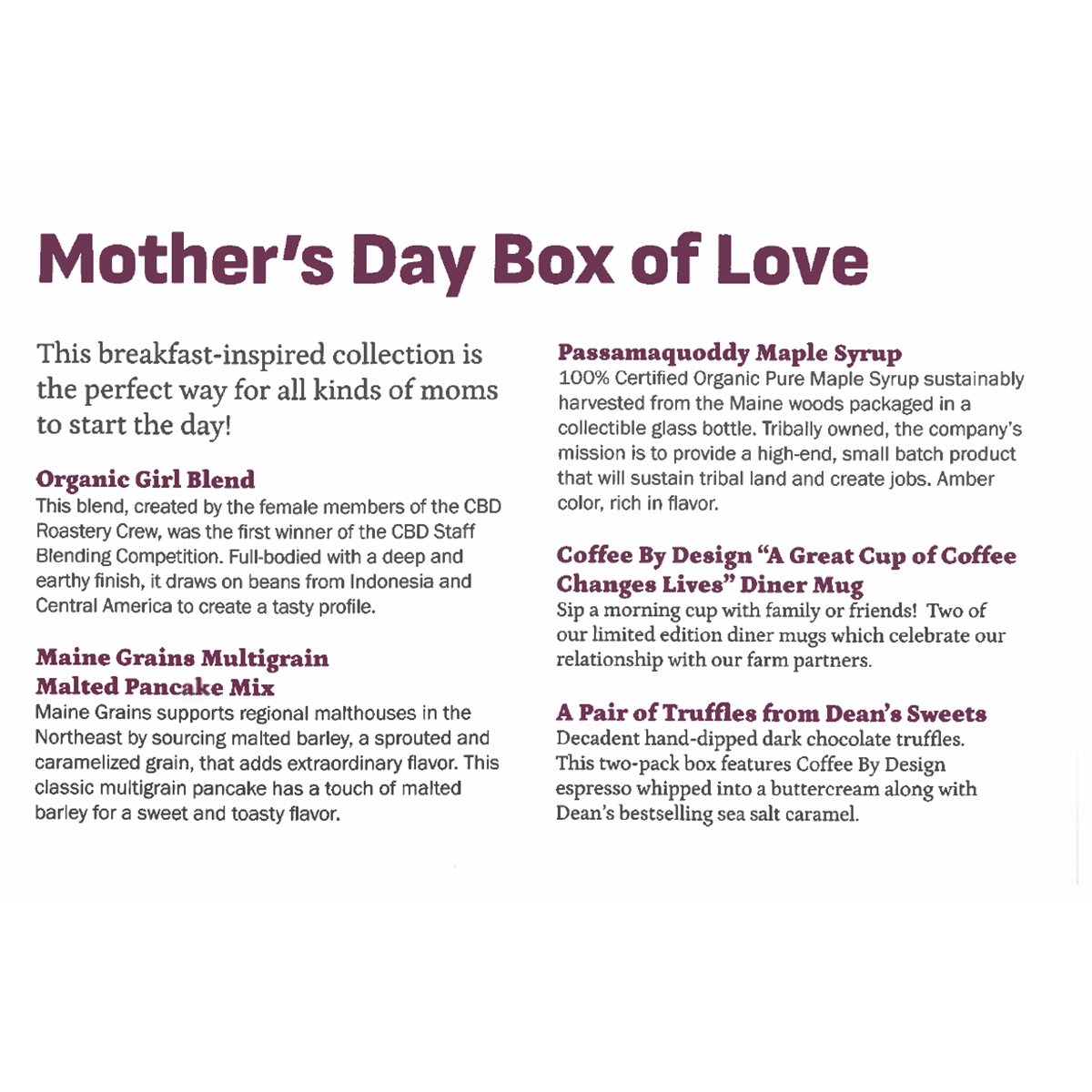 Mother's Day Box of Love
